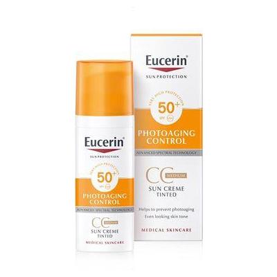 Eucerin CC krém na opaľovanie SPF 50+ stredne tmavý 50ml