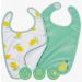 Baby to love BabyToLove Set podbradníkov  – Mäkké nepremokavé podbradníky s vreckom Happy Lemon, 2ks