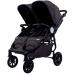 Baby Monsters Easy Twin 4 Ultra úzky kočík pre dvojičky (šírka 65 cm), čierny