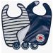 Baby to love BabyToLove Štýlový podbradník Easy Up Navy Love – Mäkký podbradník s vreckom, 2ks