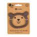 PETITE&MARS Hryzačka silikónová Teddy Bitter Cocoa 0m+