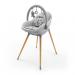KINDERKRAFT Jedálenská stolička a lehátko Fini Up 2v1 Grey